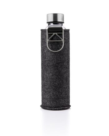 750ml glasflaska med filtöverdrag till kalla & varma drycker.
