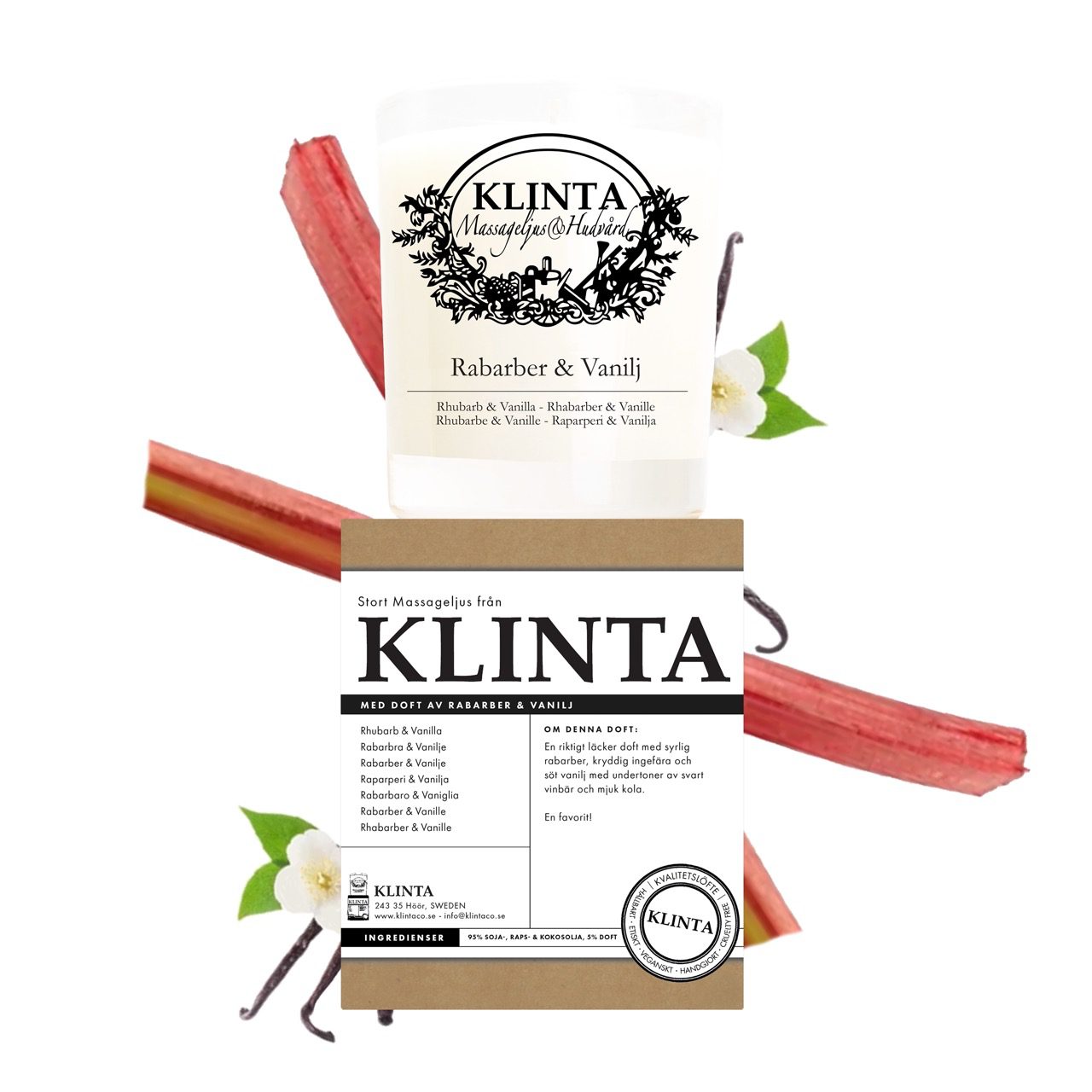 Doftljus - Rabarber & Vanilj - Bild 2