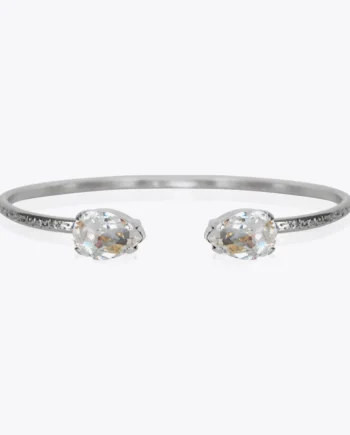 Petite Drop Bracelet - Rhodium