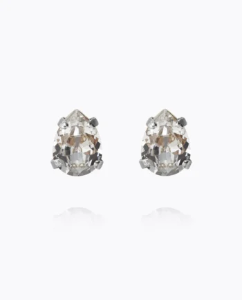 Superpetite Drop Earrings - Rhodium