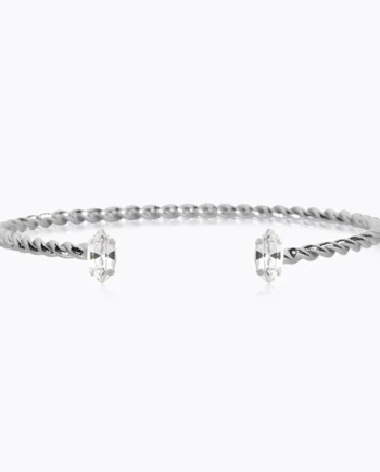 Petite Navette Bracelet - Rhodium